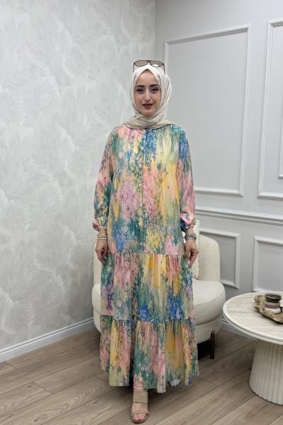 Sümbül Elbise Yeşil