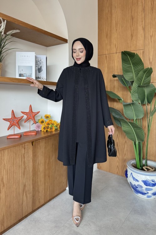 Aynur Tunik Takım Siyah