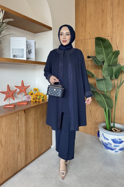 Aynur Tunik Takım Lacivert