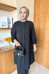 Ceyda Tunik Takım Siyah