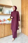 Ceyda Tunik Takım Bordo