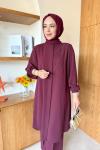 Ceyda Tunik Takım Bordo