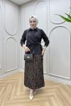 Fatoş Etekli Takım Kahverengi