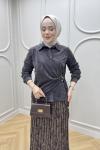 Fatoş Etekli Takım Kahverengi