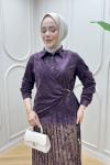 Fatoş Etekli Takım Mürdüm
