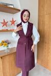 Gonca Üçlü Takım Mürdüm