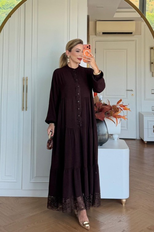 Maya Elbise Kahverengi