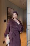 Meral elbise  Bordo