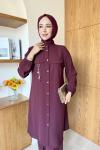 Mualla Tunik Takım Bordo