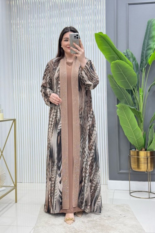 Naşide Elbise Taba