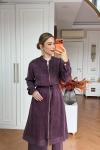 Pınar Pantolonlu Takım Mürdüm