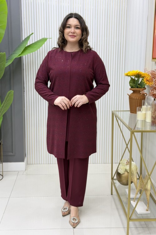Safiye Takım Bordo