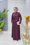 Saida Elbise Bordo