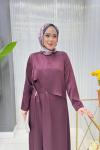 Saida Elbise Bordo