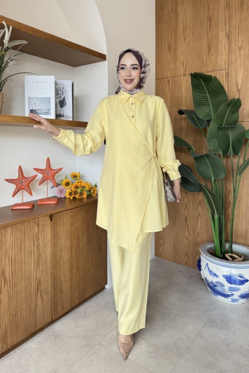 Selinay Tunik Takım Sarı