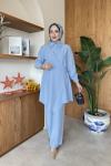 Selinay Tunik Takım Bebe Mavisi