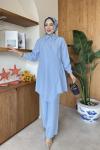 Selinay Tunik Takım Bebe Mavisi