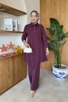 Selinay Tunik Takım Mürdüm