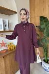 Selinay Tunik Takım Mürdüm