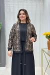Sümeyra 3lü Etekli Takım Siyah