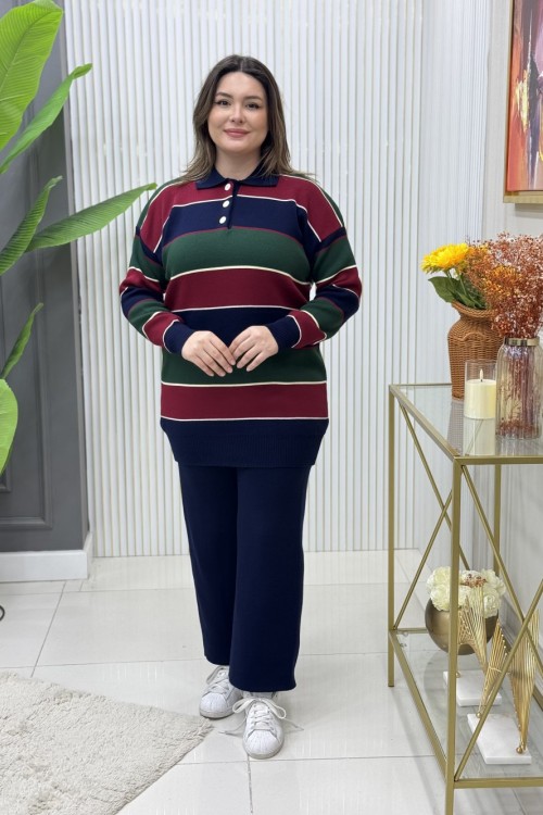 Zerrin Triko Takım  Lacivert
