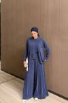 Alçiçek Elbise Takım  Lacivert