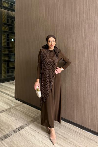 Atiye Elbise Acı Kahve