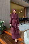 Aycan Elbise Bordo