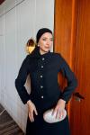 Ayşe Etekli Takım Siyah