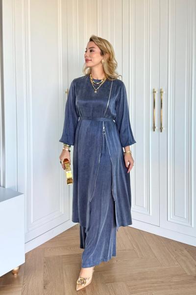 Ayşin Pantolonlu Takım Lacivert