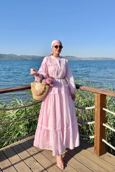 Bade Elbise Pembe