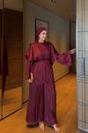 Beliz Pantolonlu Takım Bordo