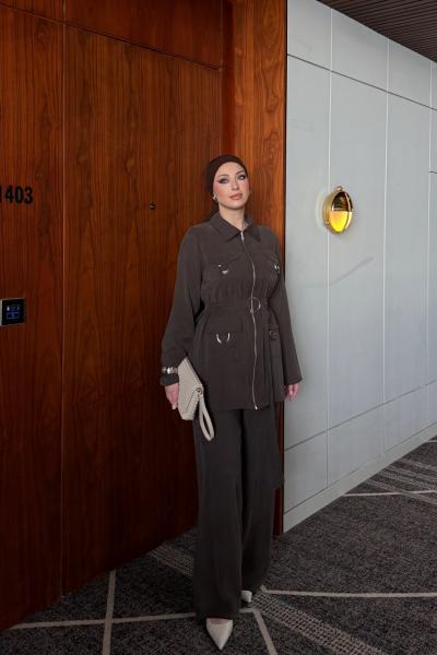 Benan Pantolon Takım Acı Kahve