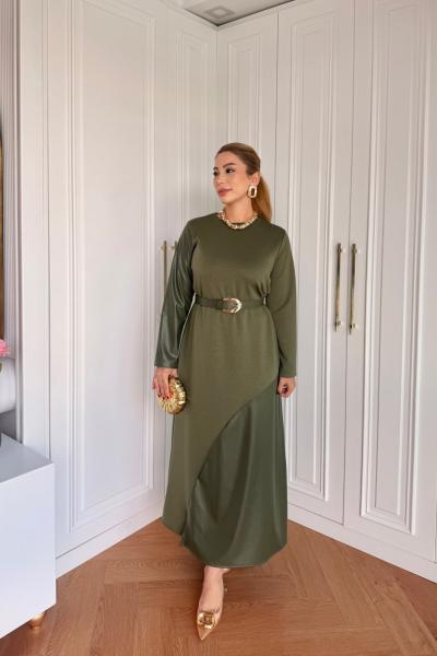 Berfu Elbise Haki