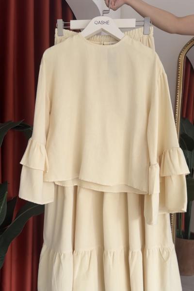 Buket Etekli Takım Sarı