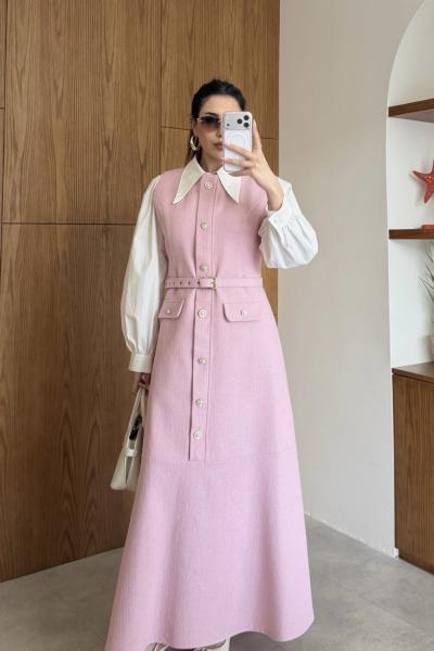 Cemile Elbise Pembe