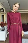 Demet Elbise Bordo