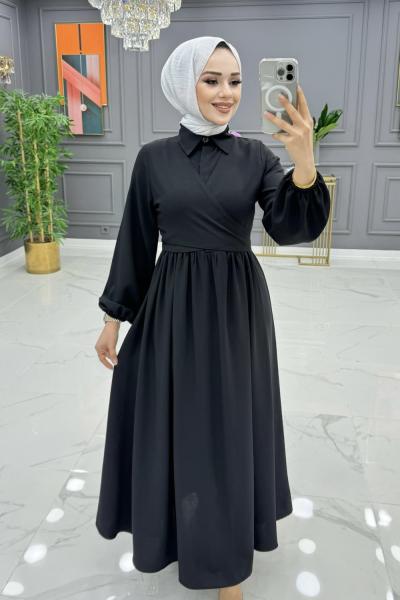 Tutku Elbise Takım Siyah