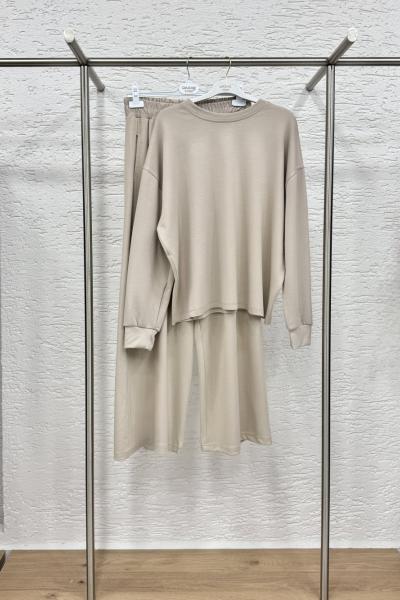 Ezel Pantolon Takım Bej