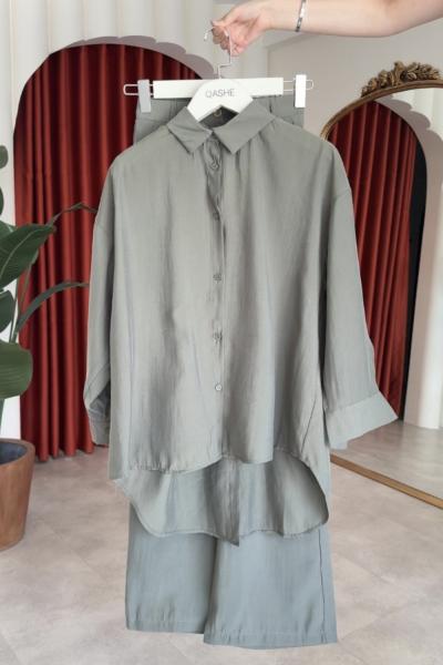 Figen Pantolonlu Takım Haki