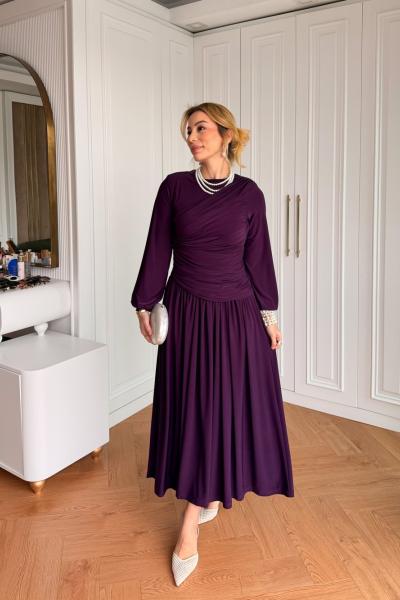 Gizem Elbise Mor