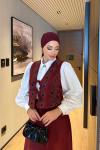 Gökçe Etekli Takım Bordo