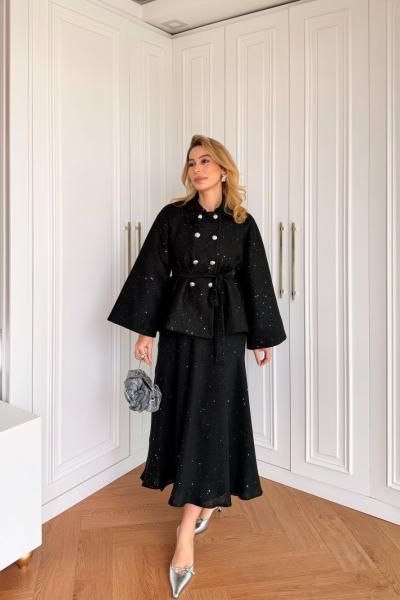 Göksel Etekli Takım Siyah