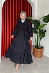 Gülben Elbise Siyah