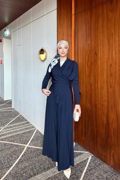 Gülcan Pantolonlu Takım Lacivert