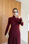 Hande Elbise Bordo