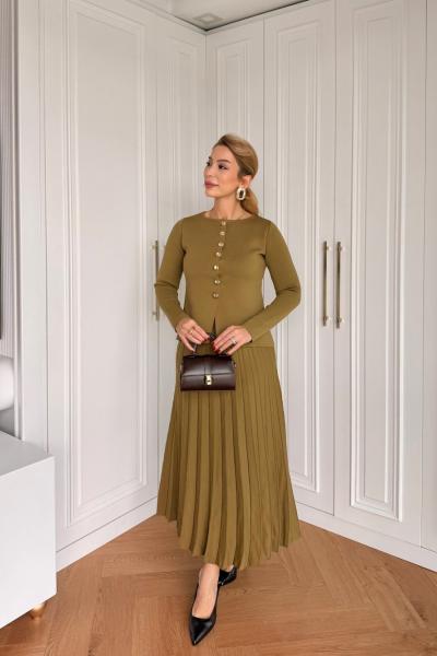 Huri Etekli Takım Yağ Yeşili