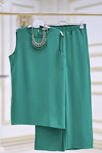 İçlik Pantolon Takım  Benetton Yeşili