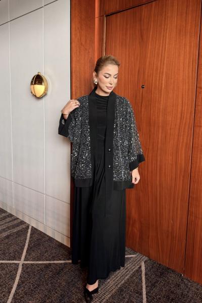 İlayda Pantolonlu Takım Siyah