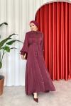 İlgi Elbise Bordo
